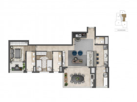 Apartamento com 3 Quartos à Venda, 156 m² em Brooklin - São Paulo