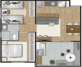 Apartamento com 3 Quartos à Venda, 69 m² em Campo Belo - São Paulo