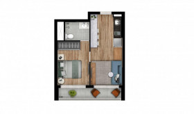 Apartamento à Venda, 25 m² em Perdizes - São Paulo