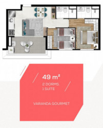 Apartamento com 2 Quartos à Venda, 50 m² em Barra Funda - São Paulo