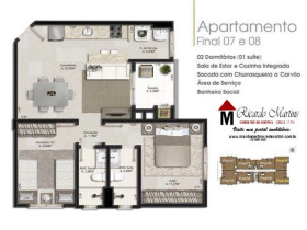 Apartamento com 2 Quartos à Venda,  em Vera Cruz - Criciúma
