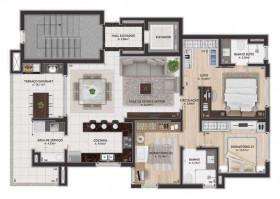Apartamento com 3 Quartos à Venda, 120 m² em Sanvitto - Caxias Do Sul