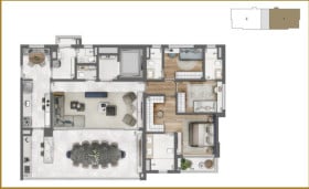 Apartamento com 3 Quartos à Venda, 166 m² em Campo Belo - São Paulo
