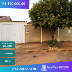 Casa com 2 Quartos à Venda, 112 m² em Conjunto Habitacional Engenheiro Otávio Rasi - Bauru