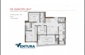 Apartamento com 3 Quartos à Venda, 99 m² em Água Branca - São Paulo