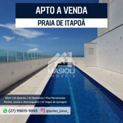 Apartamento com 3 Quartos à Venda, 83 m² em Itapuã - Vila Velha