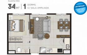 Apartamento com 2 Quartos à Venda, 34 m² em Parada Inglesa - São Paulo