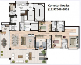 Apartamento com 4 Quartos à Venda, 208 m² em Santo Amaro - São Paulo