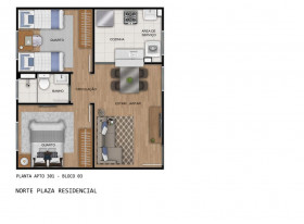 Apartamento com 2 Quartos à Venda, 50 m² em Pajuçara - Natal