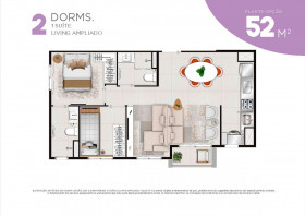 Apartamento com 2 Quartos à Venda, 49 m² em Santo Amaro - São Paulo