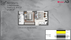 Apartamento com 1 Quarto à Venda, 45 m² em Chácara Santo Antônio (zona Sul) - São Paulo