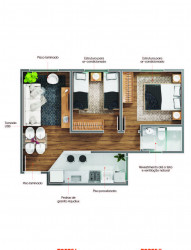 Apartamento com 2 Quartos à Venda, 45 m² em Centro - Uberaba