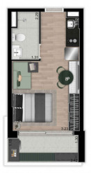 Apartamento com 1 Quarto à Venda, 24 m² em Moema - São Paulo