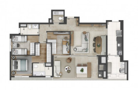 Apartamento com 3 Quartos à Venda, 110 m² em Brooklin Paulista - São Paulo