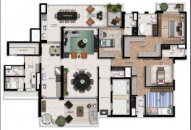 Apartamento com 4 Quartos à Venda, 282 m² em Alphaville Centro Industrial E Empresarial/alphaville. - Barueri