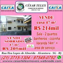 Casa com 2 Quartos à Venda,  em Raul Veiga - São Gonçalo