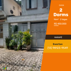 Casa com 2 Quartos à Venda,  em Vila Belmiro - Santos