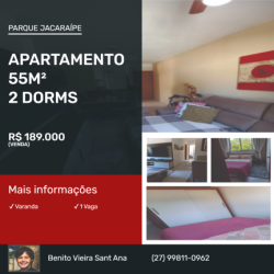 Apartamento com 2 Quartos à Venda,  em Parque Jacaraípe - Serra