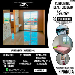 Apartamento com 3 Quartos à Venda, 100 m² em Tarumã-Açu - Manaus