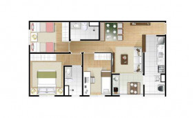 Apartamento com 3 Quartos à Venda, 67 m² em Centro - Diadema