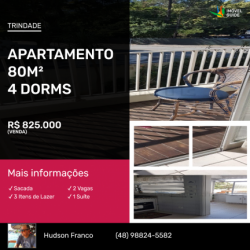 Apartamento com 4 Quartos à Venda, 80 m² em Trindade - Florianópolis
