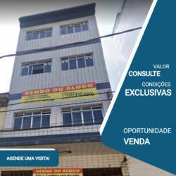 Imóvel Comercial à Venda ou Locação, 1.080 m² em Centro - São Vicente