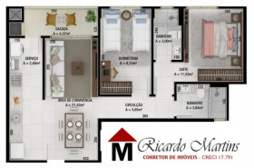 Apartamento com 3 Quartos à Venda, 92 m² em Santa Bárbara - Criciúma