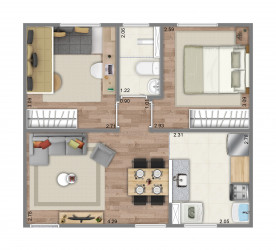 Apartamento com 2 Quartos à Venda, 40 m² em Nacional - Contagem
