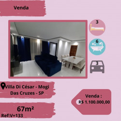 Sobrado com 3 Quartos à Venda, 400 m² em Villa Di Cesar - Mogi das Cruzes