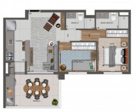 Apartamento com 2 Quartos à Venda, 68 m² em Jardim Prudência - São Paulo