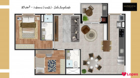 Apartamento com 3 Quartos à Venda, 83 m² em Casa Branca - Santo André