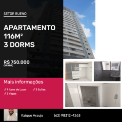 Apartamento com 3 Quartos à Venda,  em Setor Bueno - Goiânia