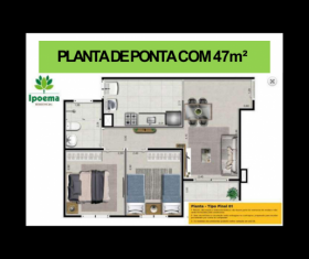 Apartamento com 2 Quartos à Venda, 47 m²em Vila Nova Parada - São Paulo