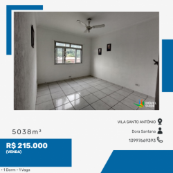 Apartamento com 1 Quarto à Venda, 5.038 m² em Vila Santo Antônio - Guarujá