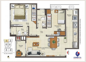 Apartamento com 2 Quartos à Venda, 69 m² em Centro - Criciúma