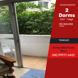 Apartamento com 2 Quartos à Venda, 67 m² em Trindade - Florianópolis