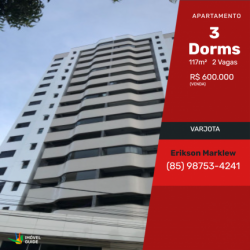 Apartamento com 3 Quartos à Venda, 117 m² em Varjota - Fortaleza
