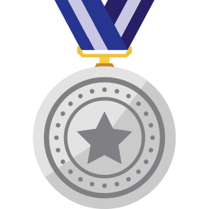 Icone medalha de prata